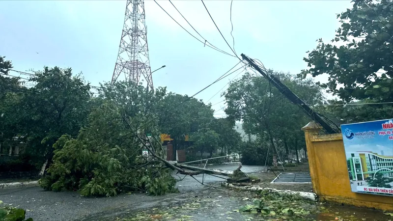 Bão số 5 vào đất liền từ Nghệ An đến Hà Tĩnh, 6 tỉnh Bắc bộ và Trung bộ mưa lớn