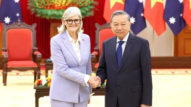 Tổng Bí thư Tô Lâm tiếp Toàn quyền Australia Sam Mostyn