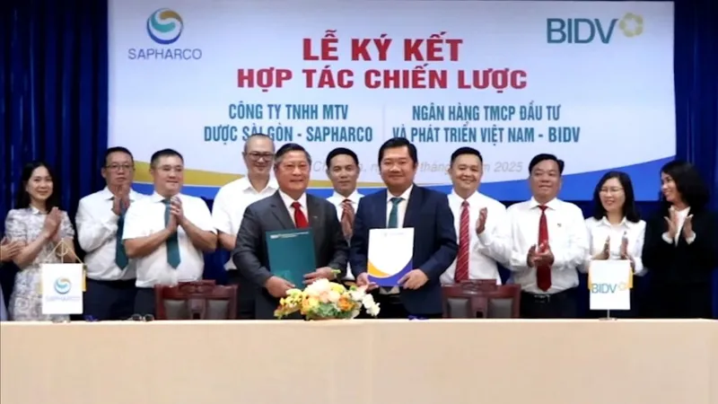 Sapharco và BIDV - Chi nhánh Sở Giao dịch 2 thực hiện ký kết hợp tác