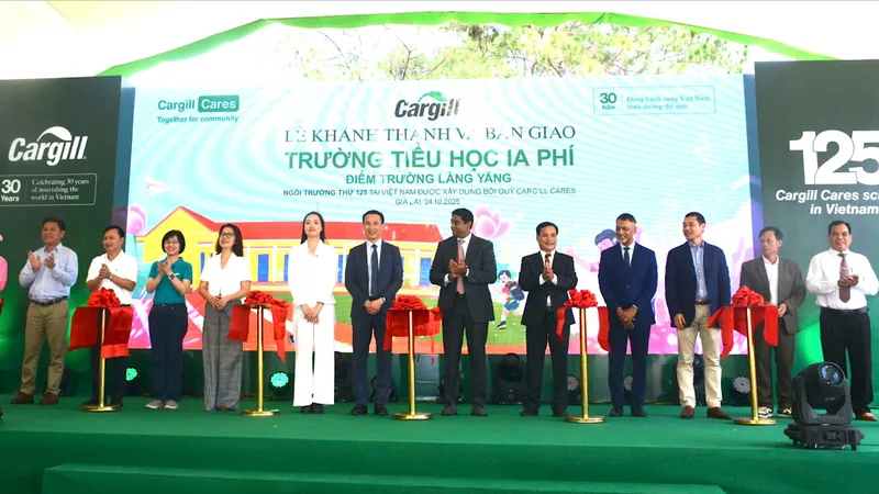 Gia Lai: Bàn giao điểm trường 4,5 tỷ đồng cho học sinh vùng cao