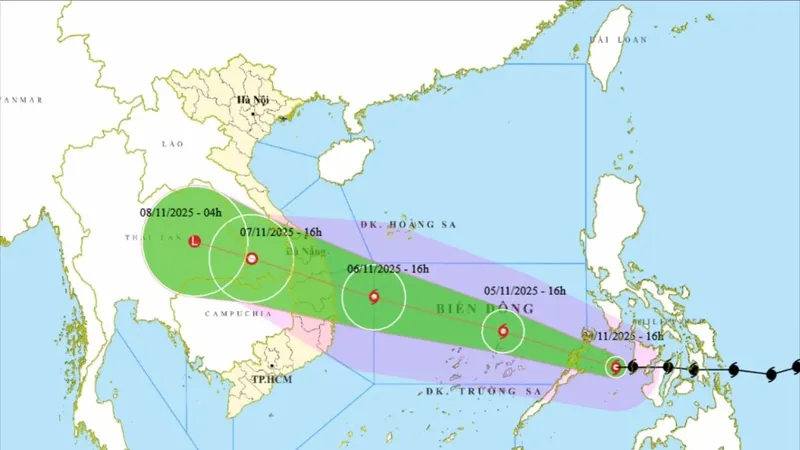 Bão Kalmaegi nguy hiểm tương tự bão Damrey và Molave