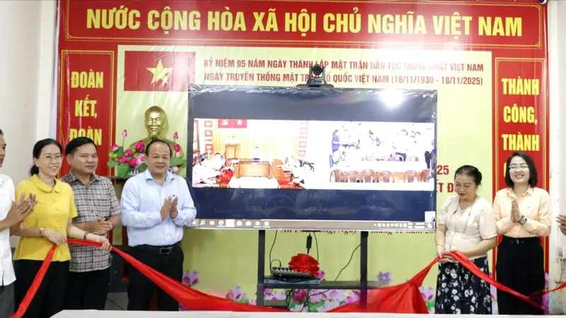 Phường An Phú Đông có thêm hệ thống họp trực tuyến kết nối đến khu phố