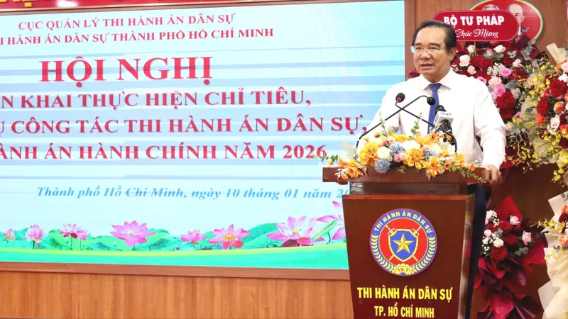 Năm 2025, số tiền Thi hành án dân sự TPHCM giải quyết chiếm hơn 40% toàn quốc 