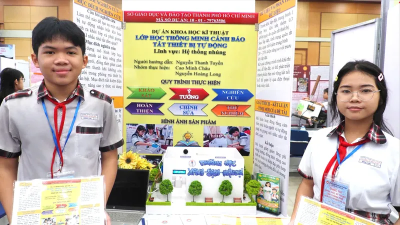 Một dự án tham gia vòng tuyển chọn Cuộc thi Khoa học kỹ thuật năm học 2025-2026 của TPHCM