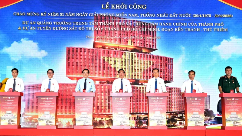 TPHCM khởi công dự án Quảng trường Trung tâm thành phố và Trung tâm Hành chính