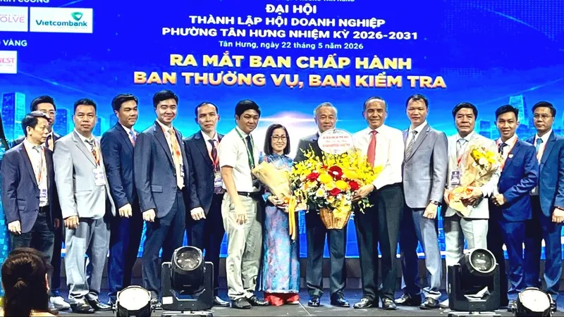 Ra mắt Hội Doanh nghiệp phường Tân Hưng nhiệm kỳ 2026 – 2031