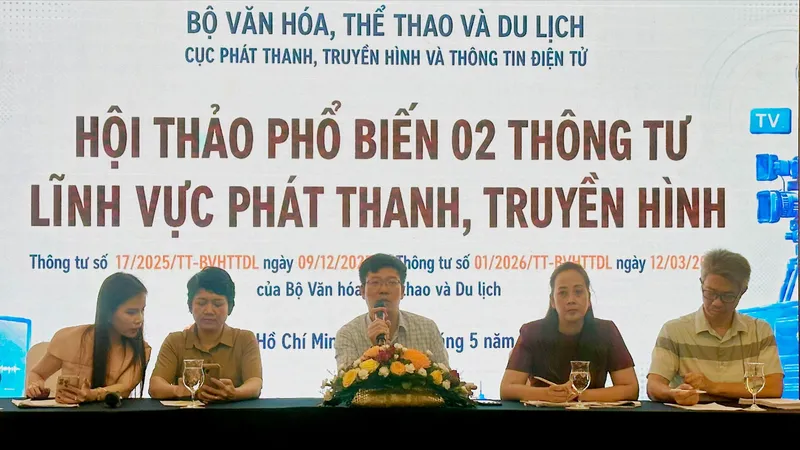 Cục Phát thanh Truyền hình và Thông tin điện tử phổ biến 2 thông tư lĩnh vực phát thanh, truyền hình