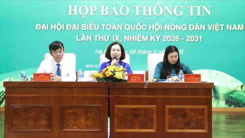 Đại hội IX Hội Nông dân Việt Nam sẽ diễn ra vào tháng 6-2026