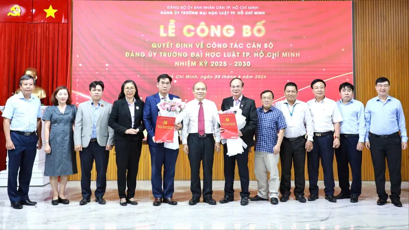 TS Lê Trường Sơn giữ chức Bí thư Đảng ủy Trường ĐH Luật TPHCM