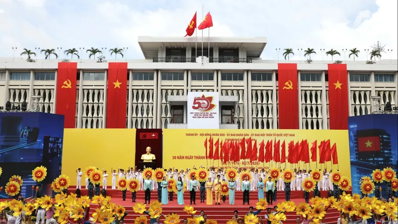 Hôm nay 2-7, TPHCM long trọng tổ chức Lễ kỷ niệm 50 năm Ngày Thành phố Sài Gòn - Gia Định vinh dự mang tên Chủ tịch Hồ Chí Minh