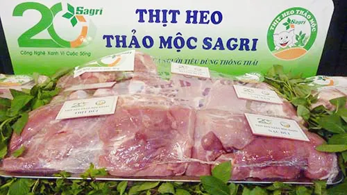 Thịt heo thảo mộc Sagrifood ra thị trường