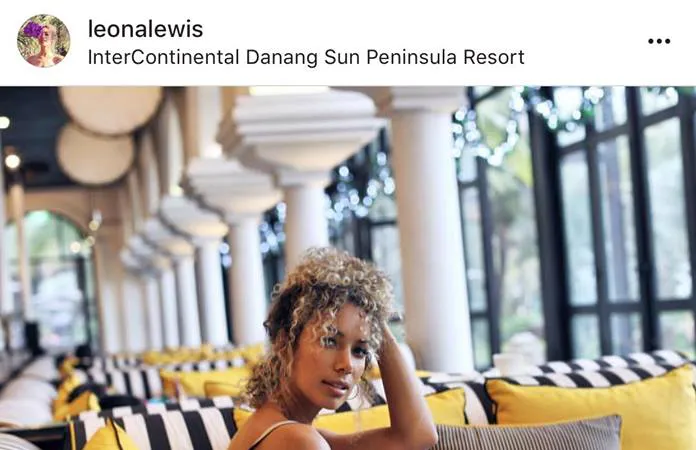 Ca sĩ Leona Lewis cùng bạn trai đón năm mới tại InterContinental Danang Sun Peninsula Resort