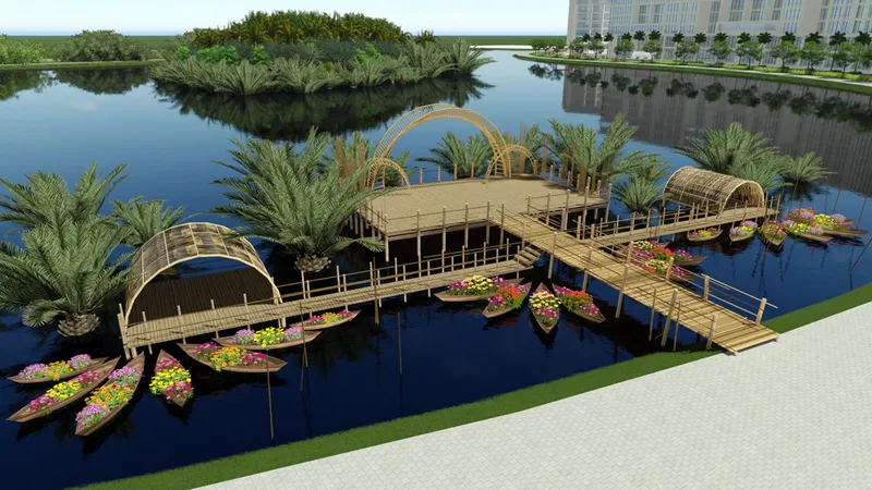 Phối cảnh 3D Bến xuân