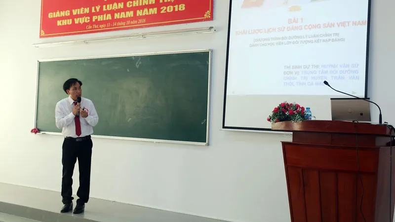 Khai mạc hội thi Giảng viên lý luận chính trị giỏi khu vực phía Nam 