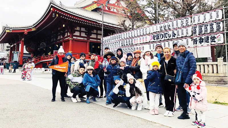Đoàn khách TST tourist đón năm mới ở Nhật Bản