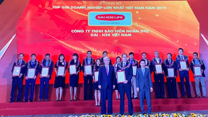 Dai-ichi Life Việt Nam xếp hạng 106 trong VNR500 năm 2019