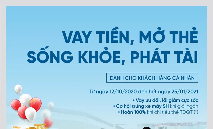 Vay tiền, Mở thẻ trúng xe SH 150i cùng VietinBank