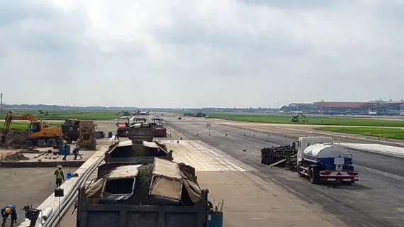 Hoàn thành đường lăn S2 sân bay Nội Bài