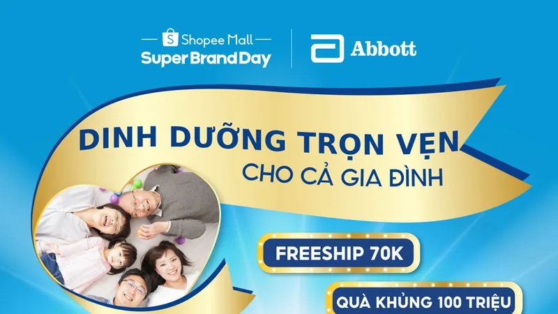 Abbott và Shopee triển khai các hoạt động khuyến khích người Việt ăn uống hợp lý, sống lành mạnh