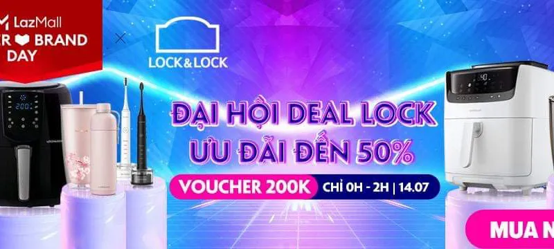 Ngàn ưu đãi bất ngờ từ đại tiệc Lock&Lock 14-7
