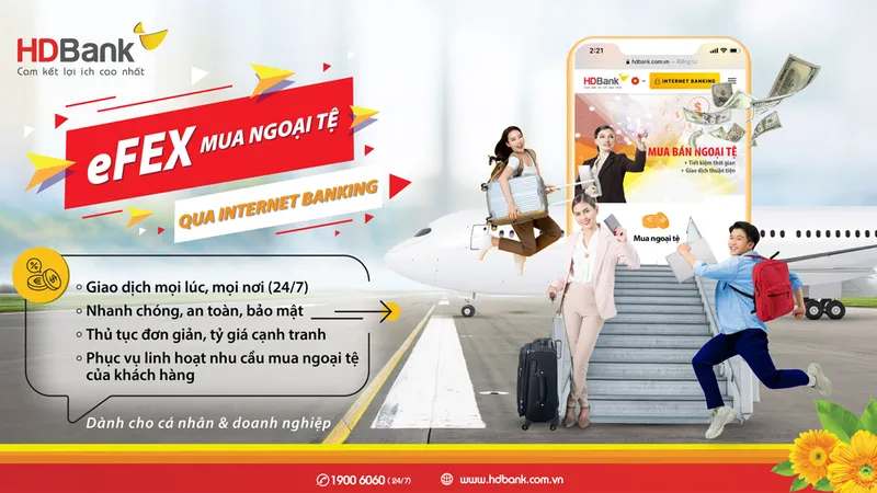 Mua bán ngoại tệ mọi lúc mọi nơi với ứng dụng Ngân hàng số