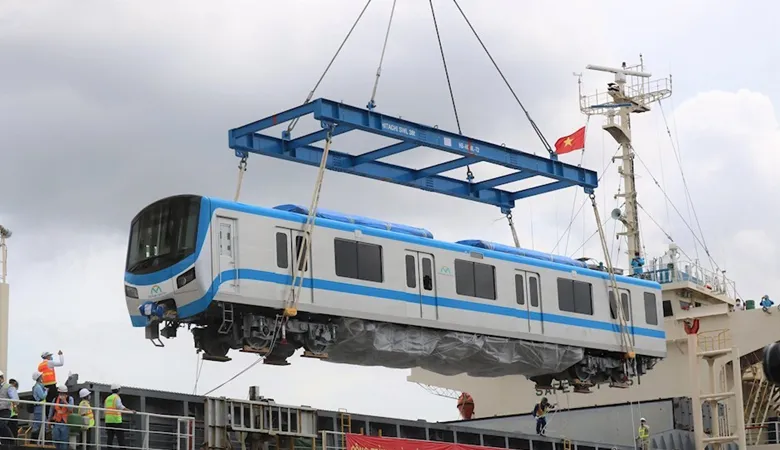 Tàu Metro Bến Thành - Suối Tiên về tới TPHCM. Nguồn: ĐCSVN