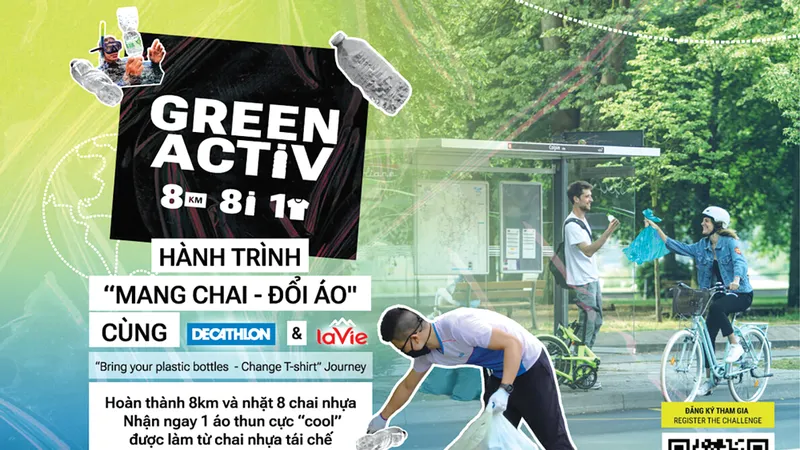 Cùng La Vie và Decathlon “Mang chai - Đổi áo”