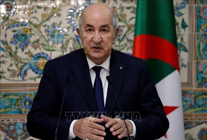 Tổng thống Algeria Abdelmadjid Tebboune. Ảnh: TTXVN