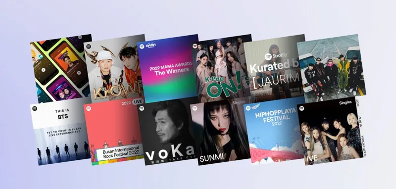 Các sản phẩm âm nhạc Hàn Quốc xuất hiện trên nền tảng phát nhạc trực tuyến Spotify