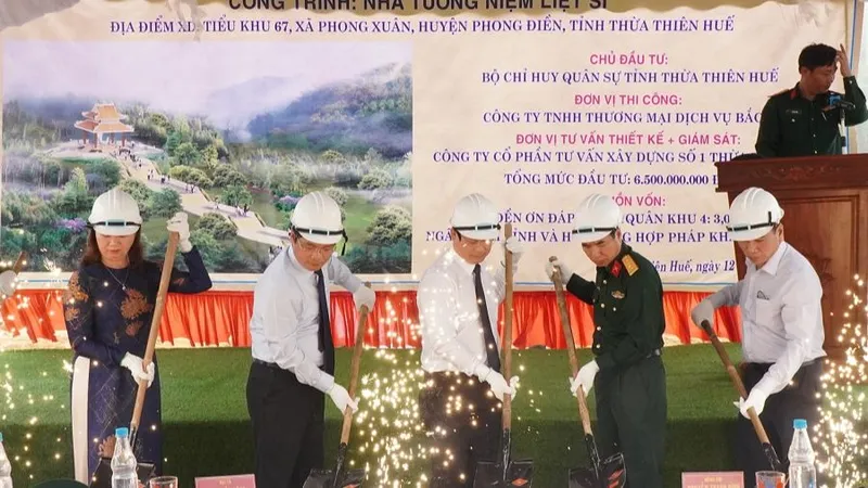Khởi công xây dựng công trình Nhà tưởng niệm liệt sĩ tại Tiểu khu 67