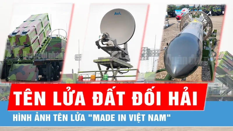 Hình ảnh tên lửa đất đối hải "made in Việt Nam"