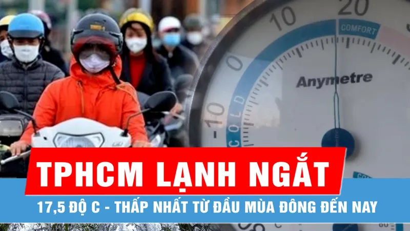 Sáng nay 13-1, TPHCM còn 17,5 độ C