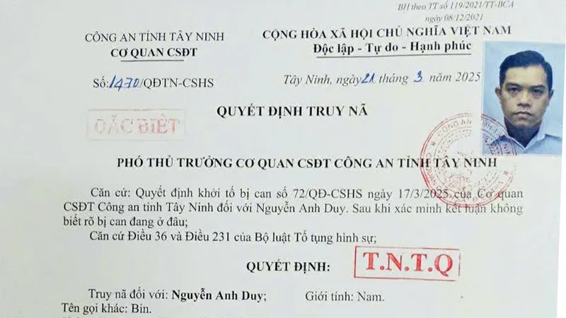 Bắt đối tượng liên quan vụ cướp 2 triệu USD ở Tây Ninh