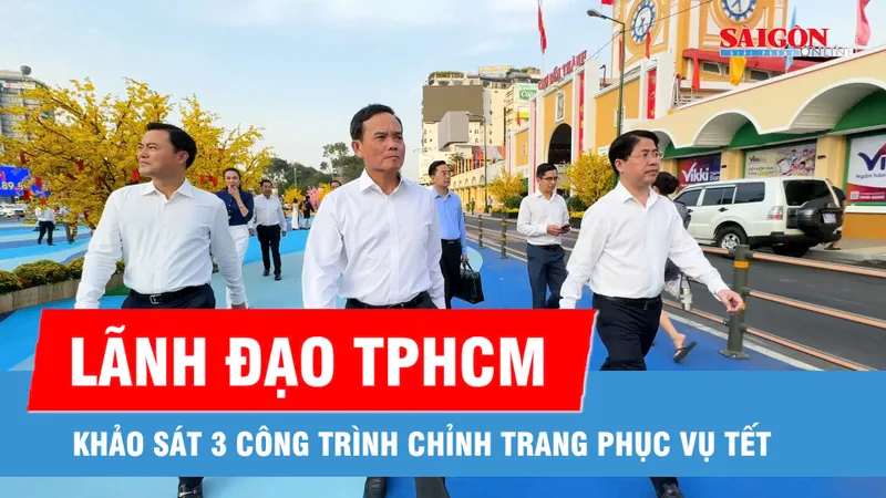 Lãnh đạo TPHCM khảo sát 3 công trình chỉnh trang phục vụ Tết Nguyên đán Bính Ngọ