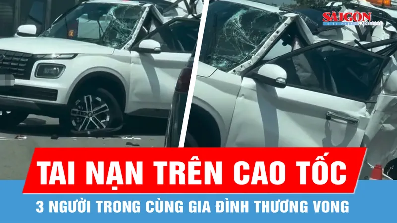 Tai nạn trên đường cao tốc Cam Lâm – Vĩnh Hảo, 3 người trong cùng một gia đình thương vong