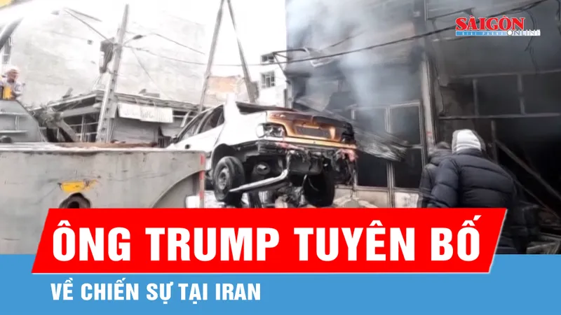 Tổng thống Mỹ tuyên bố về chiến sự tại Iran