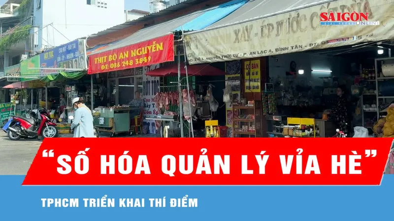 Thí điểm phần mềm quản lý sử dụng tạm thời lòng lề đường tại TPHCM