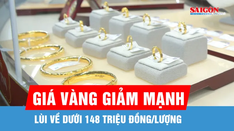 Sáng 19-6, giá vàng giảm 3,5 - 4 triệu đồng/lượng