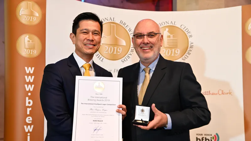 Sabeco khẳng định chất lượng quốc tế với giải vàng International Brewing Awards 2019