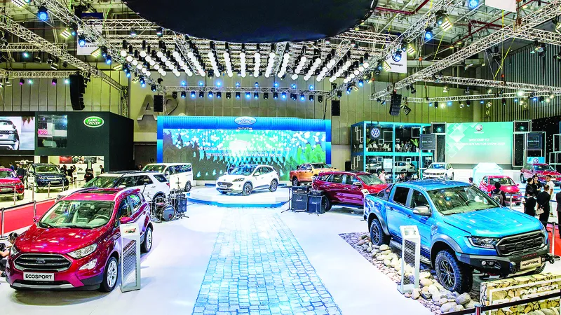 Ford Việt Nam thu hút khách tham quan bằng phổ sản phẩm phong phú từ dòng SUV đến xe thương mại 