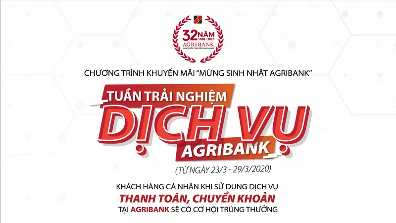 Trải nghiệm dịch vụ Agribank để có cơ hội nhận hơn 580 giải thưởng tổng trị giá 1 tỷ đồng