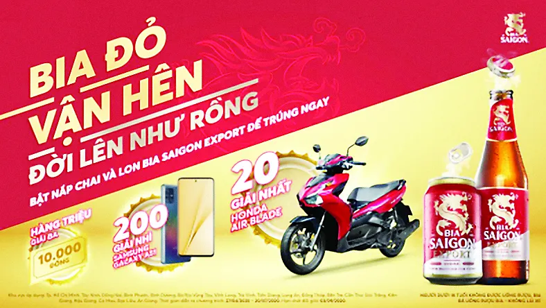 SABECO dành hơn 1 tỷ đồng làm quà tặng khách hàng 