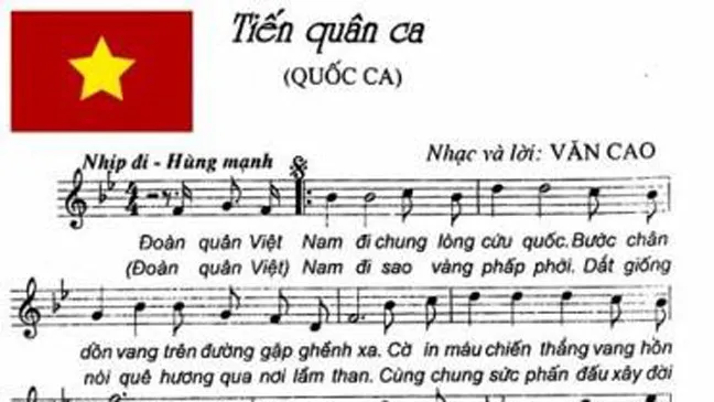 Tiến quân ca - trầm hùng và thiêng liêng