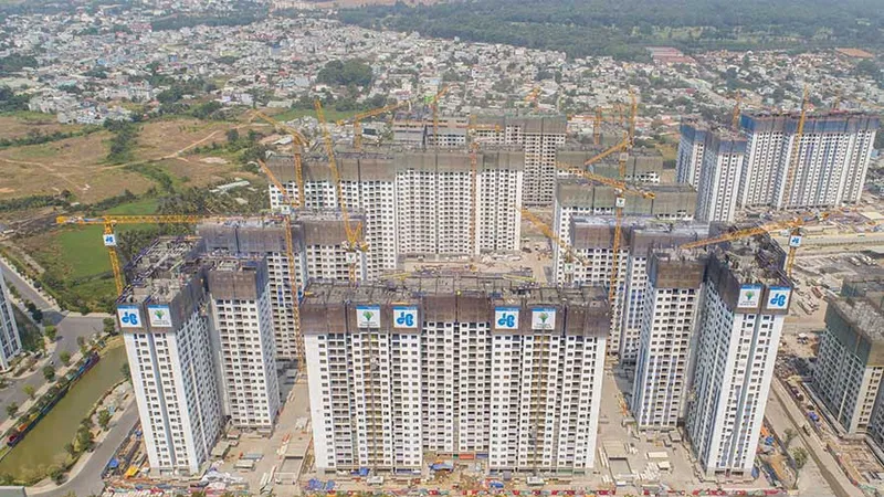 Cất nóc tòa S6.2 và S6.3 Phân khu 2, Vinhomes Grand Park vượt tiến độ