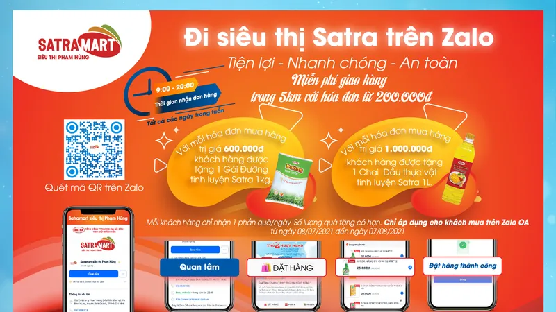 Hệ thống bán lẻ Satra đẩy mạnh bán hàng online: Đặt sớm – giao nhanh