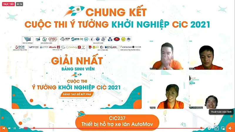 Hỗ trợ dự án tiềm năng từ “Ý tưởng khởi nghiệp - CiC 2021”