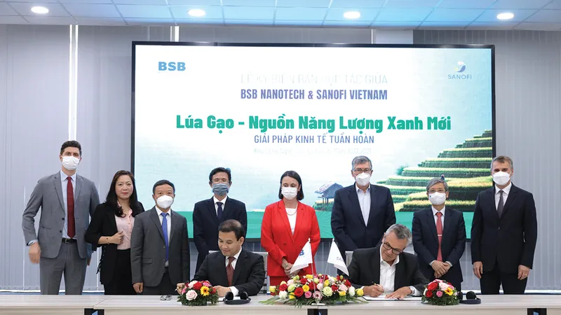 Sanofi Việt Nam và BSB Nanotech hợp tác dự án “Lúa gạo - nguồn năng lượng xanh mới” 