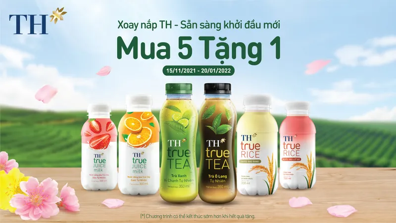 Xoay nắp TH – Sẵn sàng khởi đầu mới cùng loạt đồ uống hoàn toàn từ thiên nhiên 