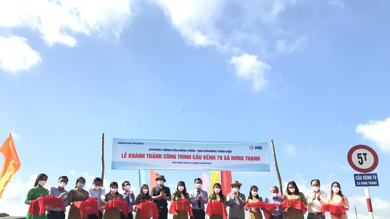 Khánh thành 17 công trình cầu giao thông nông thôn tại Long An