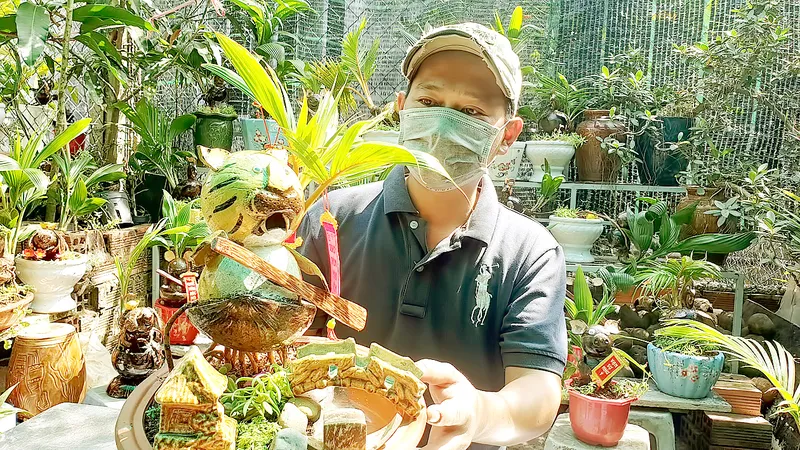 Hoa kiểng nhộn nhịp vào vụ tết